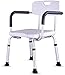 OH Banc de Transfert de Siège Matelassé, Tabouret de Douche Chaise de Douche Alliage D'Alumiden de Personnes Âgées Den Enceinte Tabouret Den Pour Femmes Handicapés, 6 Hauteur Réglable, Char