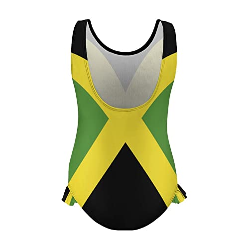 One-Piece Bathing Suit for Girls Jamaican Flag Swimwear Beachwear Summer Beach Bathing Suits for Girls 10-12Y（150cm）2