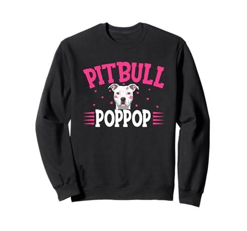 Pitbull Poppop amante dei cani carino stile umorismo Felpa