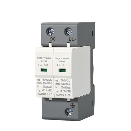SPD pararrayos fotovoltaico DC 2P 1000V para protección de sobretensiones domésticas 5