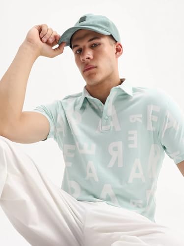 Image of Rare Rabbit Regular fit Monogram Print Polo