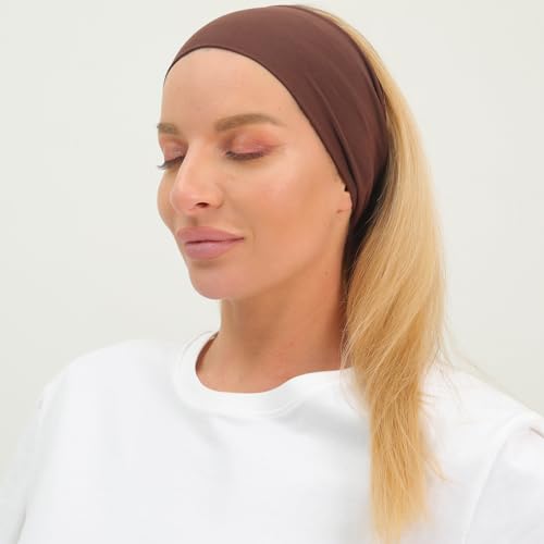 Image of RITOPER Wide Thick Headbands for Women Non Slip, 10 Pack Buttery Soft Workout Yoga Running Sweat Head Bands, Solid Headband Hair Bands for Wig Cover, Spa Day, Travel, Washing Face, Daily Use