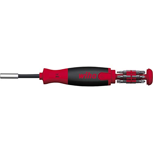 Wiha LiftUp 25 Schraubendreher Set 12-tlg. mit verstaubaren Bit Set (38600) I Schraubenzieher Satz mit Bit Magazin aus Standardbits… – Ansicht 1