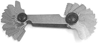 Thread Screw Pitch Gage, 0.25mm to 2.5mm, 28 Leaves - International Metric Standard 60