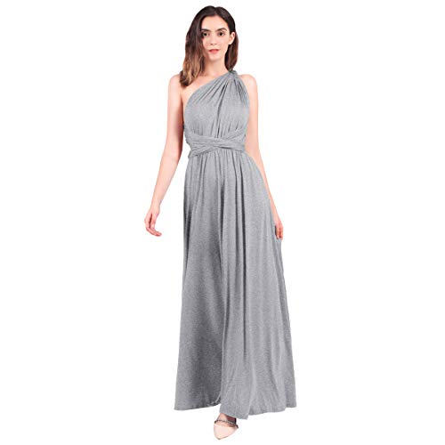 Image of Women Transformer Hi Low Evening Long Prom Dress Halter Convertible Multi Way Spaghetti Strap Wedding Cocktail Maxi Gown