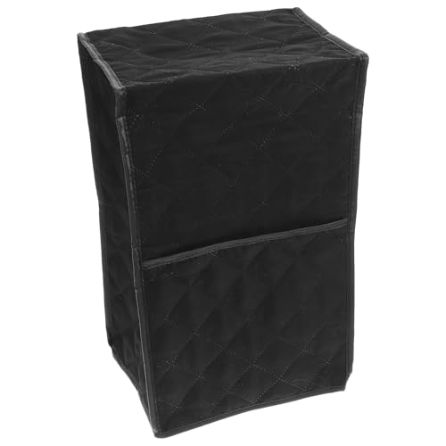 Ciieeo Funda Protectora de Poliéster Ligera y Resistente Negra para Batidora de Cocina con Bolsillo, Cubierta Antiarañazos para Electrodomésticos de Cocina