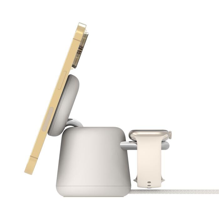 Belkin Wiz027myh37 Caricabatterie Per Dispositivi Mobili Orologio, Auricolare, Smartphone Bianco Usb Carica Wireless Ricarica Rapida Interno (boostch