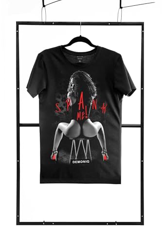 Demoniq Only T-shirt pour homme Noir - Noir - 38