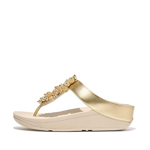 Image of FitFlop Fino Bauble-Bead Toe-Post Sandals