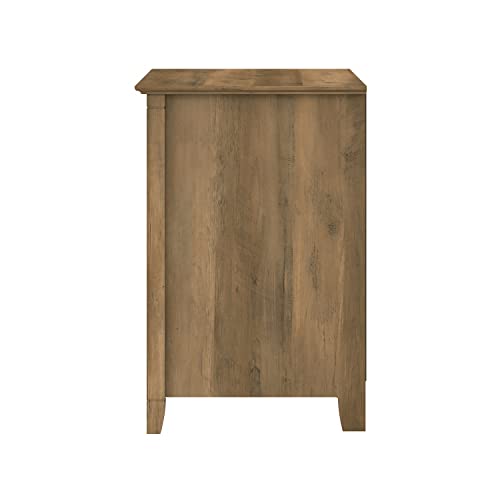 Bush Furniture Salinas Tall 5 Shelf Bookcase In Reclaimed Pine & Pantry | Tall Bookcase | Book Shelf For Bedroom & Bush Key West 2 Drawer Lateral File Cabinet, Reclaimed Pine #TOP6