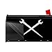 Ironworker Crossed Tools Mailbox Cover Magnetic MailWraps Outside Garden Yard Home Standard Mailbox 21x18 in