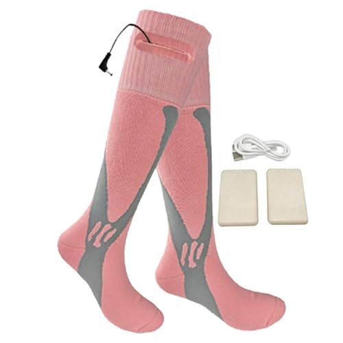 Calcetines calefactados para hombres, calcetines eléctricos calentados - Batería 2500mAh Calcetines calefactores eléctricos,Calcetines calientes calientes inteligentes para clima frío, calcetines de