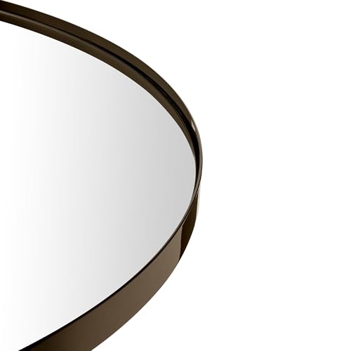 Image of TEHOME 30 inch Oil Rubbed Bronze Round Mirror Circle Bathroom Vanity Mirror