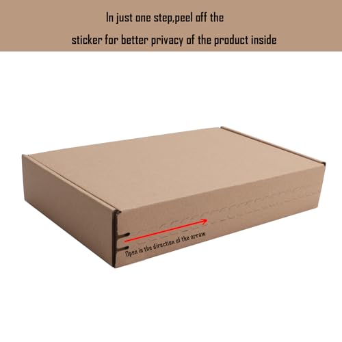 Cajas de envío MEIANJU de cartón corrugado marrón de 10.5 x 6.3 x 2 pulgadas 4