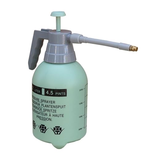 Pulverizador de bomba de lavado de coche – Botella pulverizadora a presión de mano de 2 litros | Boquilla de agua para plantas | Pulverizador de bomba de mano multiusos para limpieza de vehículos