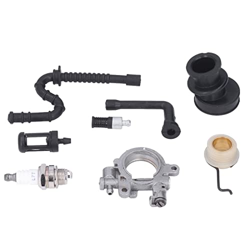 QANYEGN Oil Pipe Filter, Chain Saw Oil Pump Set, Oil Pump Worm Gear Kit, Oil Pump Components for 029 039 M90 M10 M90
