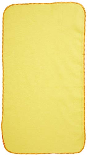 Buffalo Industries (60235) 13" x 24" 100% Cotton Fully Hemmed Yellow Flannel Dust Cloths, Pack of 12, Won't Scratch Fine surfaces, Great for Automotive, Polishing, Cleaning, Machine Washable