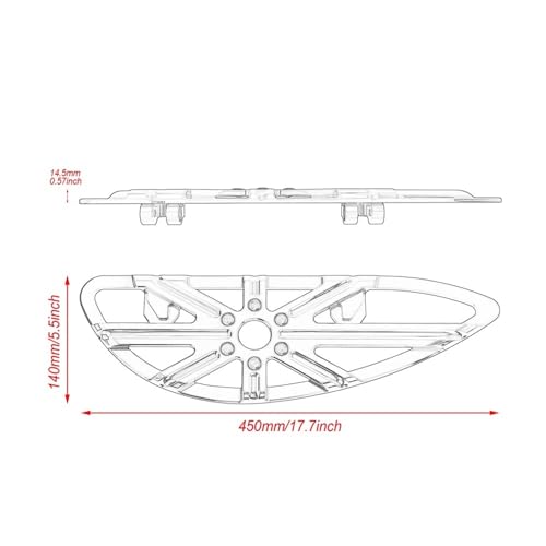 Repose-pieds moto avant et arrière pour Harley Davidson Touring Softail et Dyna - 5