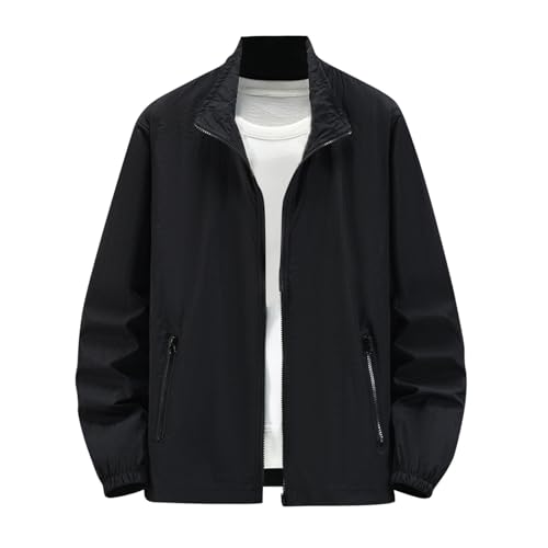 Men's Big and Tall Sun Protection Jackets Lightweight Beach Zip Up Sports Coats Outwear Long Sleeve Comfy Jackets2