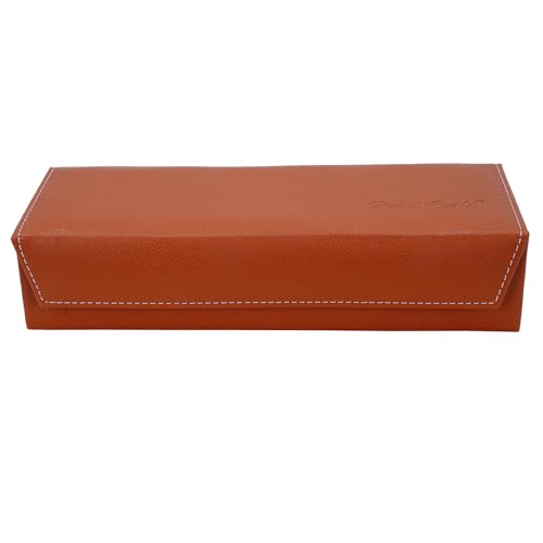 Image of Hard Craft Watch Organizer Holder Jewelry Accessories Display Storage Case Watch Organiser Collection Box 5 Slots In PU Leather For Men Women Rust Color