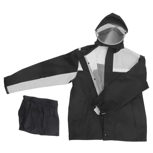 CHILDWEET Equipo De Lluvia Completo Para Hombre Chaqueta y Pantalones Impermeables Traje Para Motocicleta Seguro y Cómodo Alta Visibilidad