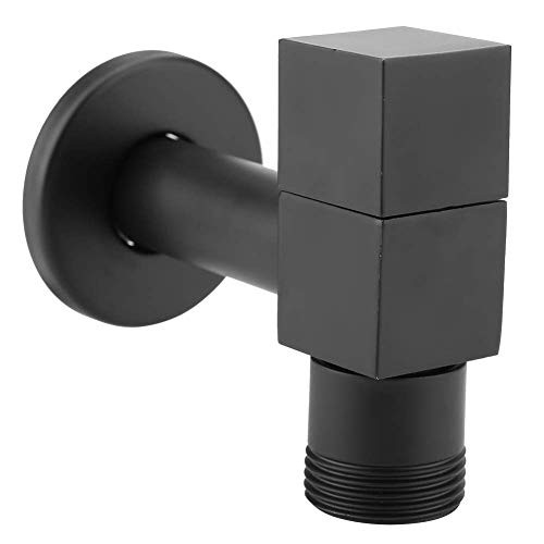 Kaltwasser Wasserhahn Schwarz Kupfer Kupfer Griff Waschmaschine Wasserhahn Waschbecken Becken Wasserhahn Wandhalterung Wäsche Kaltwasser