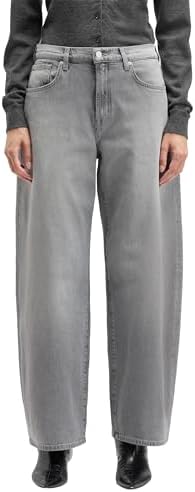 7 For All Mankind Damen Bonnie Curvilinear Steel Jeans, Grau, 23W EU