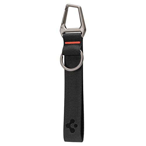 Spigen Karabiner mit Band und Schlüsselanhänger Schlüsselring – Schwarz