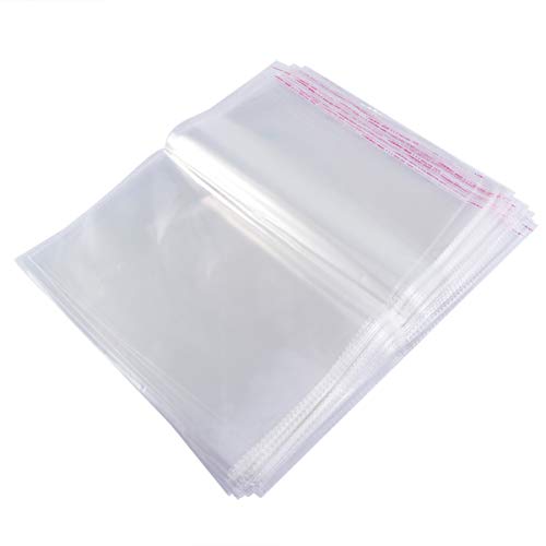 Yardwe Saco Celofane 100Pcs de Polipropileno de Polipropileno Transparente Com Selagem Automática Sa