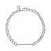 PANDORA Moment Engravable Bar Link Bracelet - Sterling Silver Jewelry for Women - Includes Gift Box - 7.5