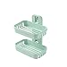 Produktbild SLAKF Wand befestigte Weizenstroh Seifenhalter Badezimmer Double Layer Abfluss Seifen-Behälter Dusche Seifenschale Bad-Accessoires (Color : Double Light Green)