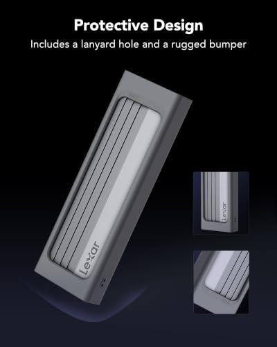 Lexar E300 M.2 NVMe SSD Enclosure, USB-C 10Gbps External SSD Reader/Adapter - image 5