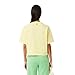 Lacoste Women's Crew Neck Short Sleeve Relaxed Fit Graphic T-Shirt, Yellow, 8
