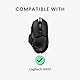 kwmobile Gaming Maus Grip Tape kompatibel mit Logitech G502 Maus - Rutschfestes Griffband für PC Maus - Schwarz