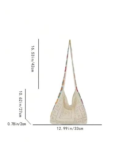 Bolsa Tote de Crochet para Mujer miniatura 6