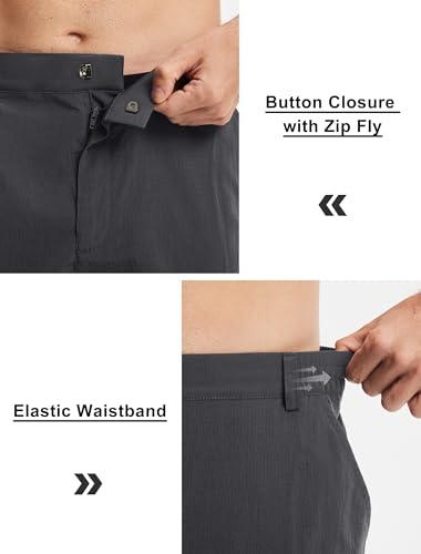 Image of Libin Men's Hiking Cargo Shorts with Zipper Pockets
