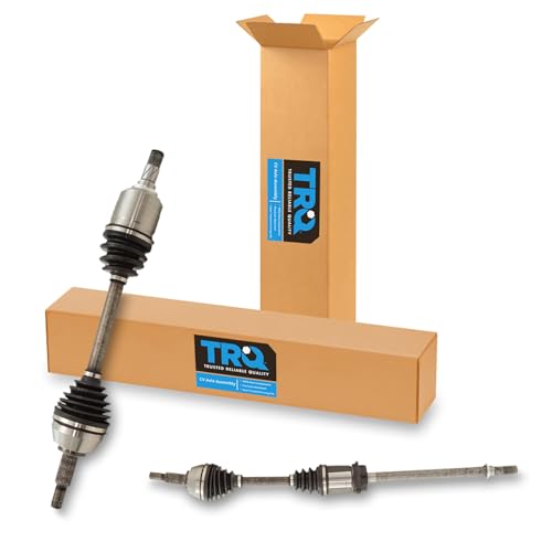 Image of TRQ Front Driver and Passenger Side CV Axle Assembly Set 2 Piece Compatible with 2009-2014 Nissan Maxima
