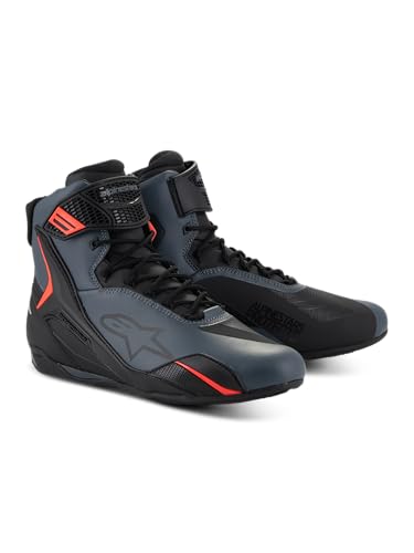 Alpinestars Faster-4 Chaussures de moto, schwarz/grau/rot, 7