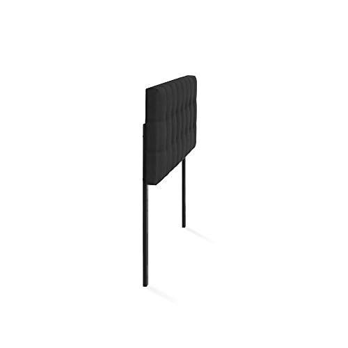 Image of Furinno Roanne Tufted Headboard, Full, Black