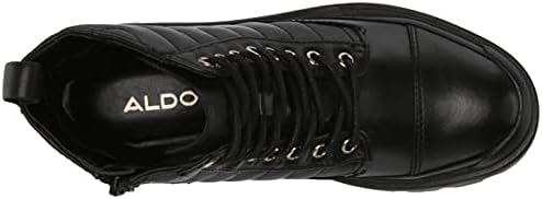 ALDO Women's Quilt Combat Boot, Black, 7.5 | Image 4