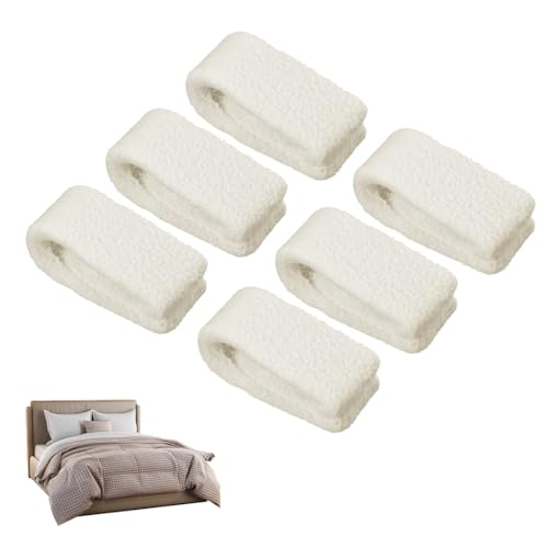 Pince couette,Lot de 6 clips de couette moelleux avec cartes d'installation Clips de fil à ressort antidérapants pour maintenir la couette en place