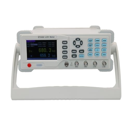 Medidor LCR, Medidor LCR digital de escritorio 10 Hz a 100 KHz, instrumento medición capacitancia, resistencia, impedancia e inductancia(ET4402)