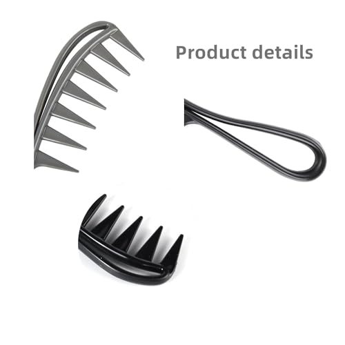 Peines de Dientes Anchos para Cabello Rizado y Largo - Pack 2 miniatura 4