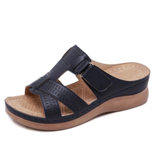 Chaussures de plage et de marche : sandales orthopédiques femme bout ouvert