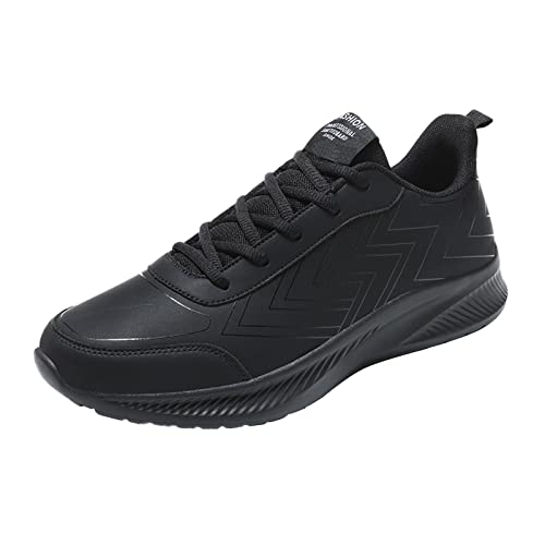 Chaussures pour Hommes Grande Taille décontracté en Cuir imprimé Laace UpCasual Mode Chaussures Simples Baskets de Course Chaussures De Sécurité Hommes Confort