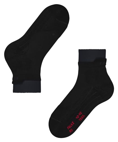 FALKE Herren Laufsocken RU Trail M So Funktionsmaterial antiblasen 1 Paar, Schwarz Black 3003, 44-45 – Ansicht 6