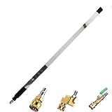 Wodsty Herramienta de limpieza de radiador de coche para tanque de agua de 60 cm, boquilla de alta presión de acero inoxidable 304 con conector giratorio de 180° sin desmontaje para coches, camiones