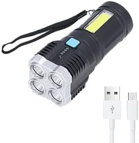 Drumstone 𝐃𝐫𝐮𝐦𝐬𝐭𝐨𝐧𝐞 [𝟏𝟓 𝐘𝐞𝐚𝐫𝐬 𝐖𝐚𝐫𝐫𝐚𝐧𝐭𝐲] PowerBeam USB Rechargeable Torch – 800 Lumens 4-LED Flashlight with Long-Range Beam & Multi-Mode Lighting for Outdoor & Emergency Use-image-29