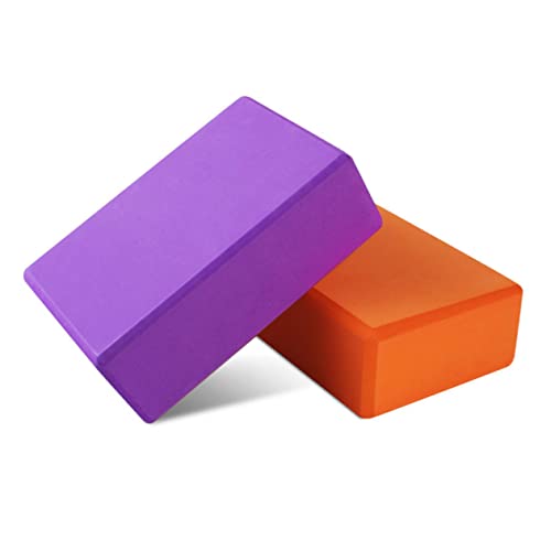 ifundom High Density Eva Yoga Block Lightweight Supportive Brick for Fitness Stretching and Durable Non Slip Exercise Aid Purple
