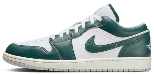 Air Jordan 1 Low SE Chaussures pour homme (FQ7687-300, vert oxydé/blanc/voile/vert oxydé), pointure 43, 44 EU